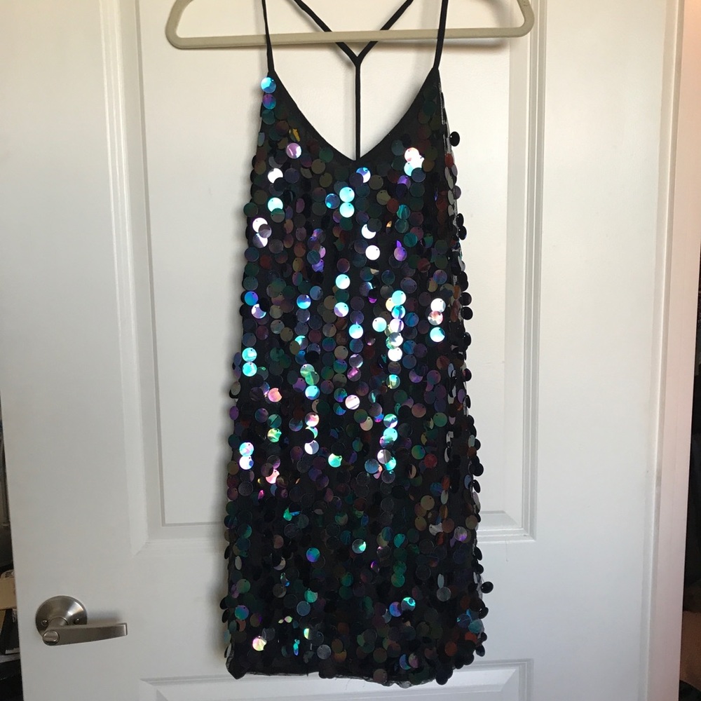 Sequin Tank top halter dress